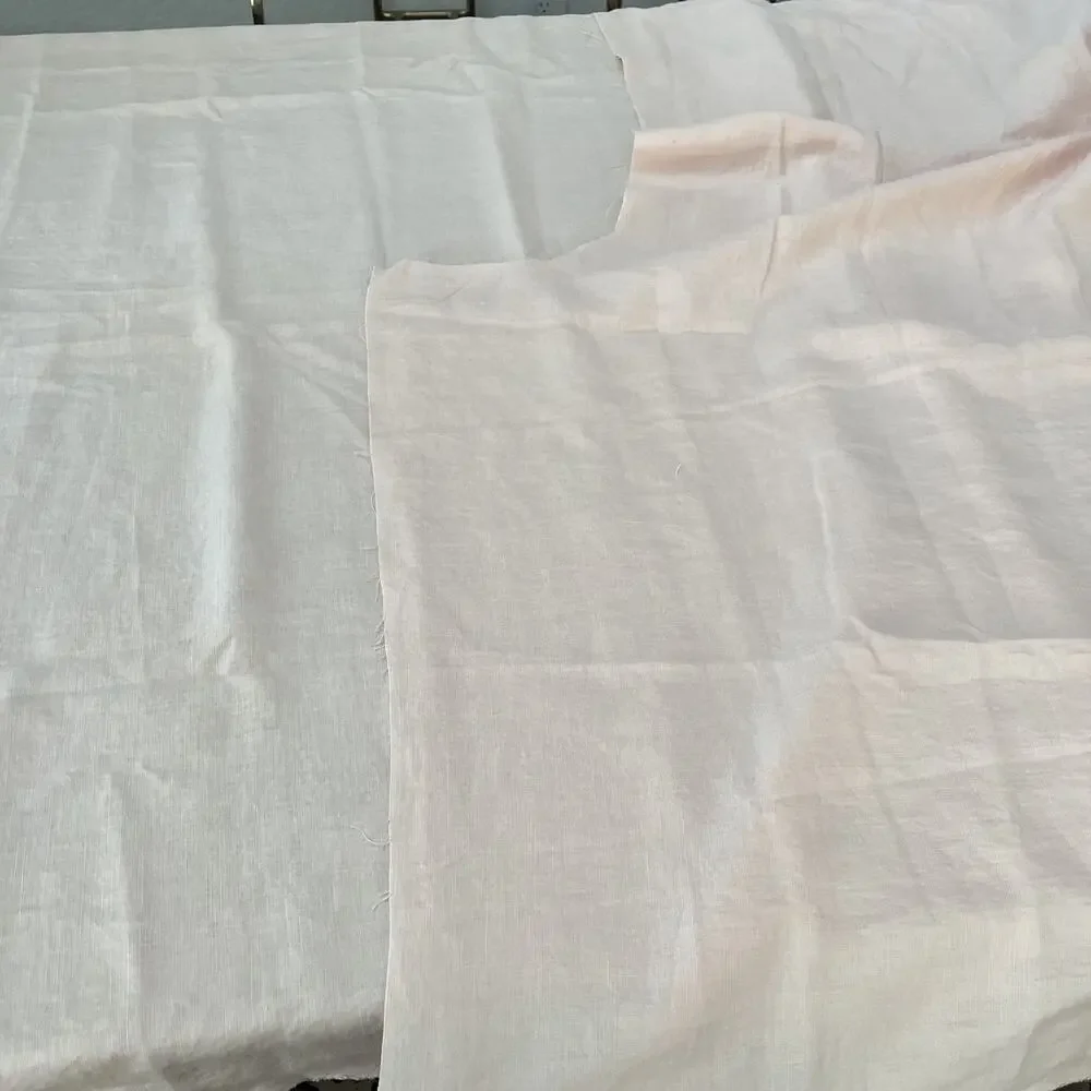 Light Blush Pink Linen Fabric